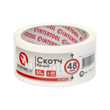 Tape white 48 mm*50 m*44 micron Intertool KT-0917