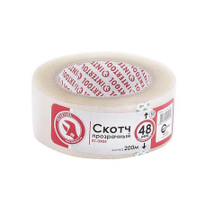 Adhesive tape transparent 45 mm*200 m*52 μm Intertool KT-0904