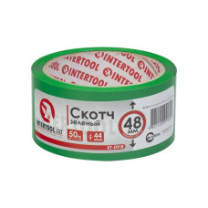 Скотч зеленый 48 мм*50 м*44 мкм Intertool KT-0918