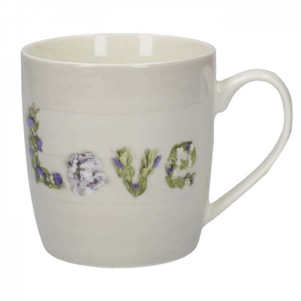 Кружка CreativeTops FLORAL LOVE Everyday Home, фарфор, 400 мл