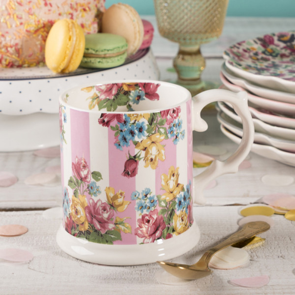 Кружка для чая CreativeTops BLOOMING FANCY Stripe, керамика, 480 мл