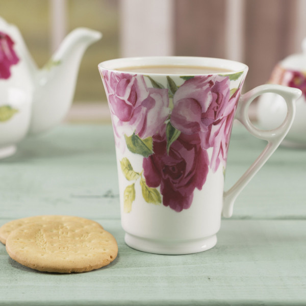 Кружка для чая CreativeTops SOUTHBOURNE ROSE, фарфор, белый, 300 мл