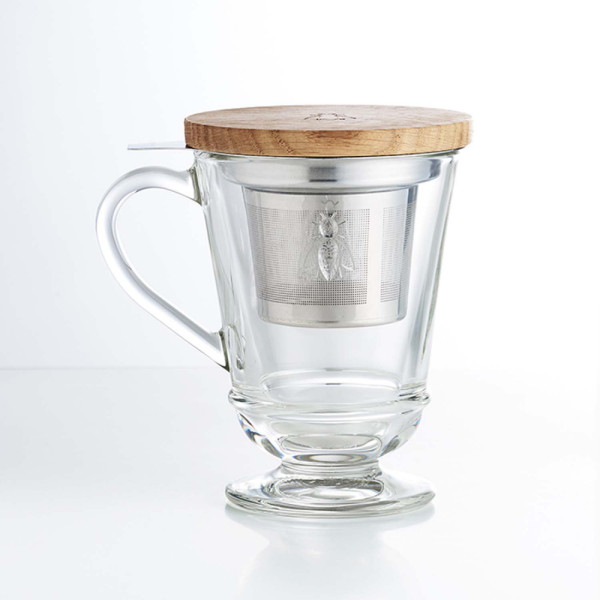 La Rochere ABEILLE tea mug, made of wood. with a lid, h 12.2 cm, 275 ml