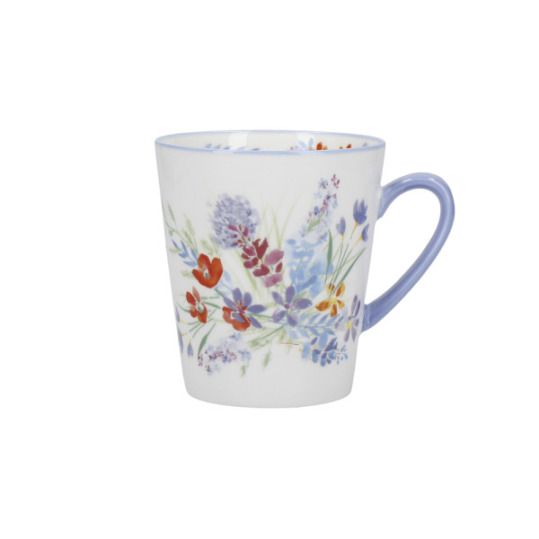 Кружка для чая London Pottery VISCRI MEADOW, керамика, слоновая кость/васильковый синий, 300 мл