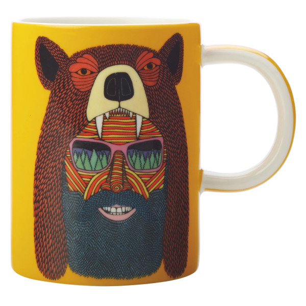 Кружка для чая Maxwell Williams Bear Man MULGA, фарфор, 12 х 8,5 х 11 см, 450 мл