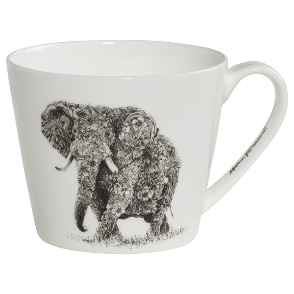 Кружка для чая Maxwell Williams Elephant MARINI FERLAZZO, фарфор, 13 х 10,5 х 8,5 см, 450 мл