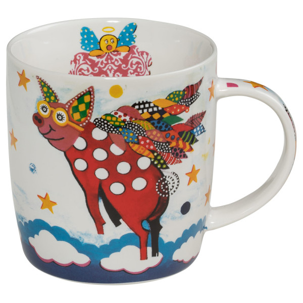 Кружка для чая Maxwell Williams pigasus SMILE, фарфор, 12 х 8,5 х 9,5 см, 400 мл