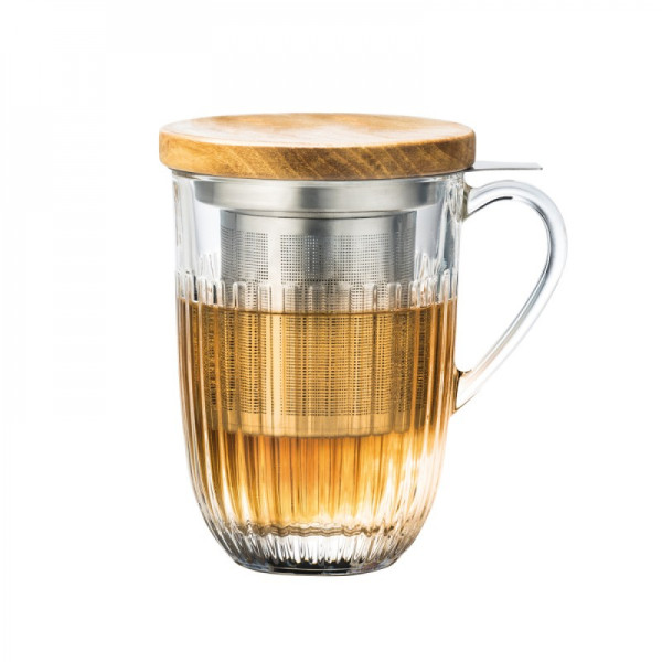 La Rochere OUESSANT tea mug with strainer and lid, 400 ml