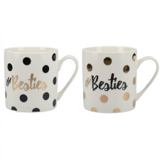 Набор кружек CreativeTops BESTIES, фарфор, 350 мл, 2 шт.