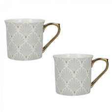Набор кружек CreativeTops SCALLOP SHELLS, фарфор, белый, 300 мл, 2 шт.