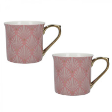 Набор кружек CreativeTops SCALLOP SHELLS, фарфор, розовый, 300 мл, 2 шт.