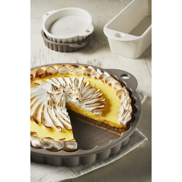 Revol round baking dish, gray, diameter 25 cm