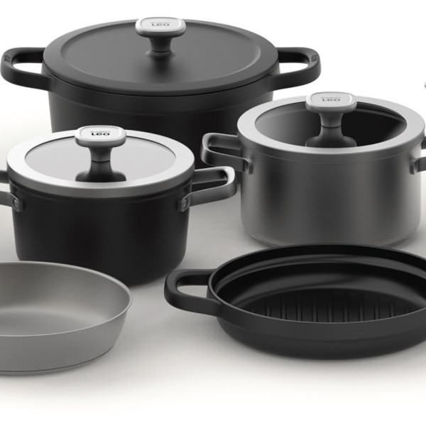 Кастрюля из нержавеющей стали BergHOFF LEO GRAPHITE, диаметр 20 см, 3,4л
