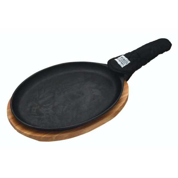 Сковорідка для фахітос Kitchen Craft WORLD OF FLAVOURS, чавун, 37 х 18 см