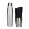 Built Active metal bottle, with double walls, gray, 540 ml