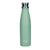 Built metal bottle, with double walls, gray, 500 ml
