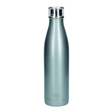 Built metal bottle, with double walls, gray, 740 ml