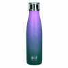 Built metal bottle, with double walls, blue-pink, 500 ml