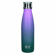 Built metal bottle, with double walls, blue-pink, 500 ml