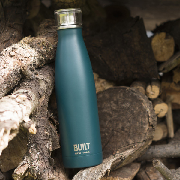Built Teal metal bottle, with double walls, 500 ml