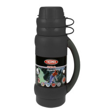 Термос THERMOS PREMIER со стеклянной колбой, черный, 1л