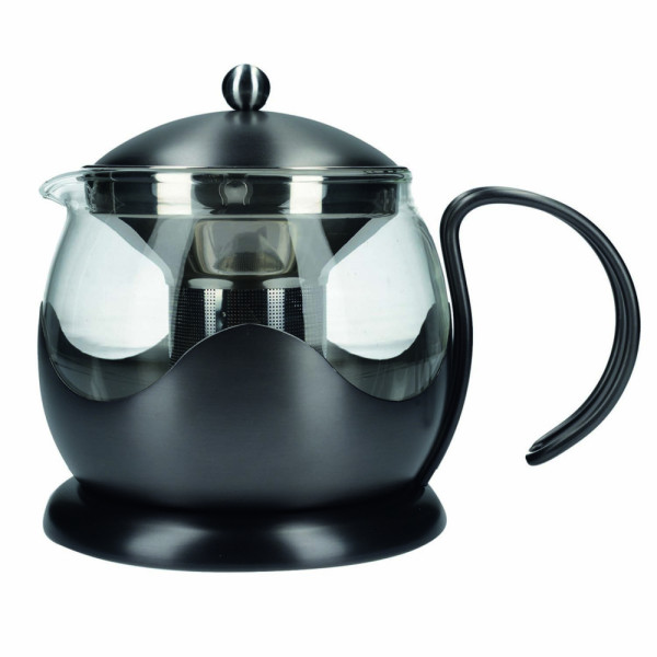 Чайник заварочный Kitchen Craft LA CAFETIERE, стальной со стеклянной колбой, 660 мл