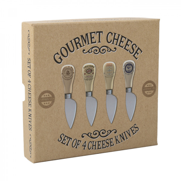 Набор ножей для творога CreativeTops GOURMET CHEESE, 16 x 15 x 3 см, 4 шт.