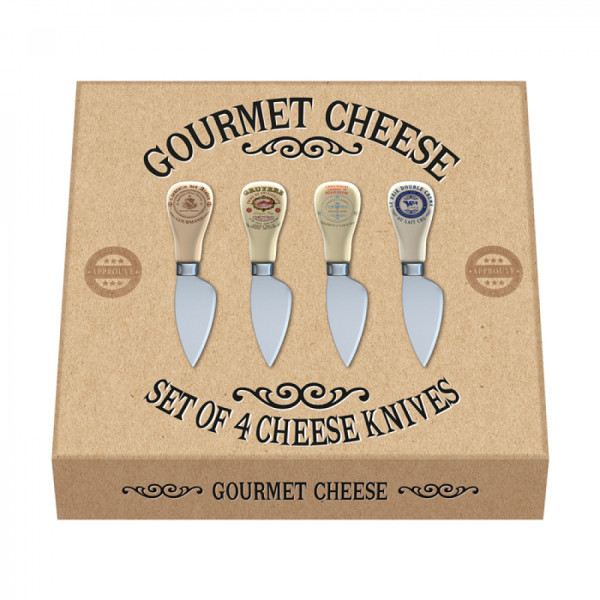 Набор ножей для творога CreativeTops GOURMET CHEESE, 16 x 15 x 3 см, 4 шт.