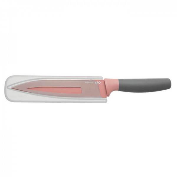 BergHOFF LEO paring knife with coating, pink, 19 cm