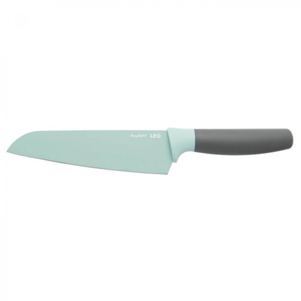 Santoku knife BergHOFF LEO with coating, light green, 17 cm