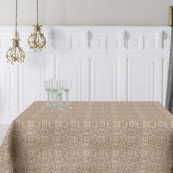 Aitana textil Arp Braun tablecloth, jacquard, 160 x 300 cm