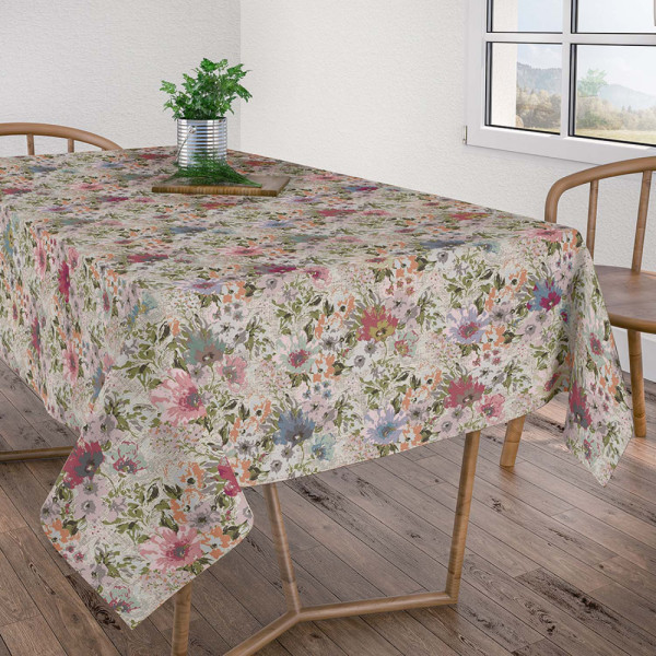 Скатерть Aitana textil Digital 526, поликотон, 140 х 140 cм
