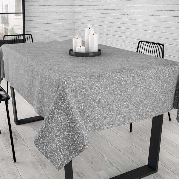 Скатертина Aitana textil Goya Grey в рулоні, жакард, ширина 140 см