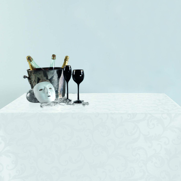 Скатерть Aitana textil Greco Snow, жаккард, 140 х 140 cм