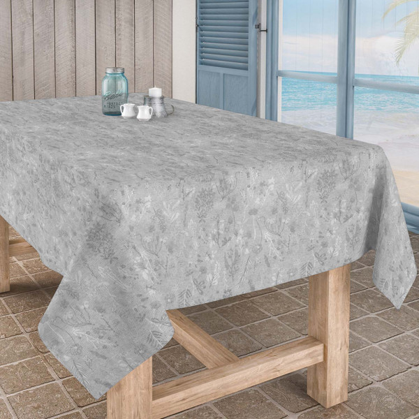 Скатерть Aitana textil Lorrain Gris, жаккард, 140 х 140 cм
