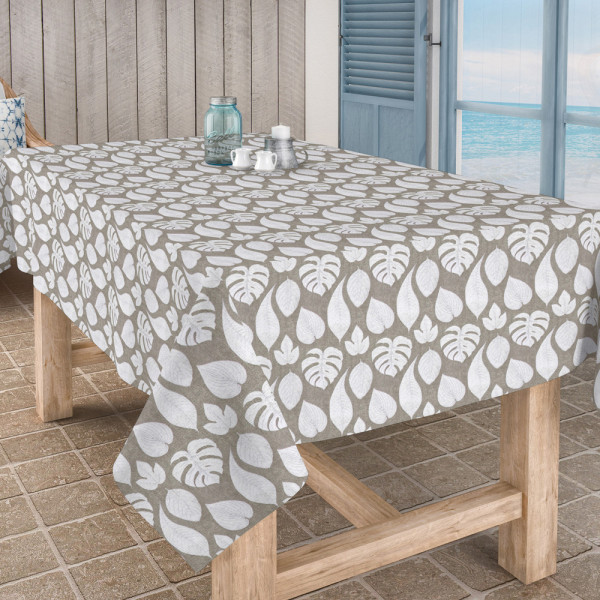 Скатертина Aitana textil Velez White, полікотон, 160 х 300 cм