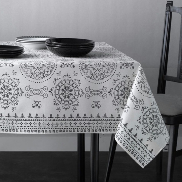 Скатертина Atenas Home Textile Argos Blanco, бавовна з покриттям, 100 х 150 см