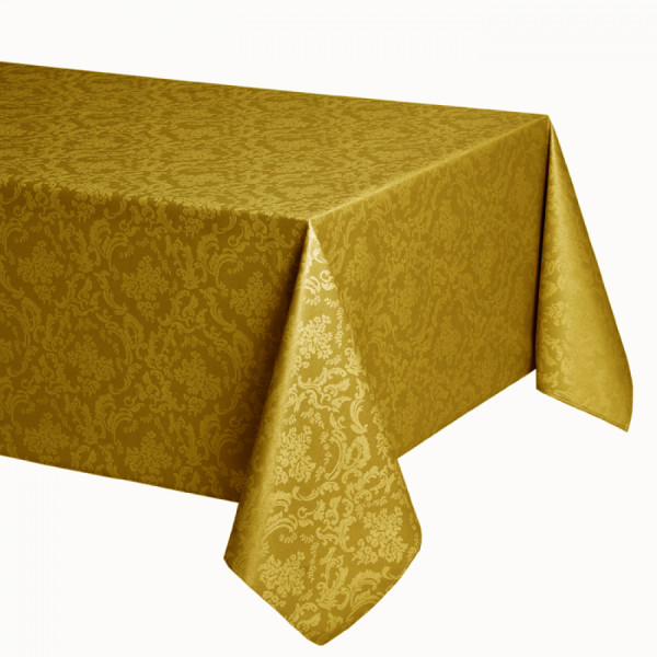 Скатертина Atenas Home Textile Ariadna Mostaza, бавовна з покриттям, 100 х 160 см