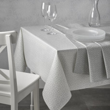 Скатертина Atenas Home Textile Delfos Blanco, бавовна з покриттям, 150 х 150 см