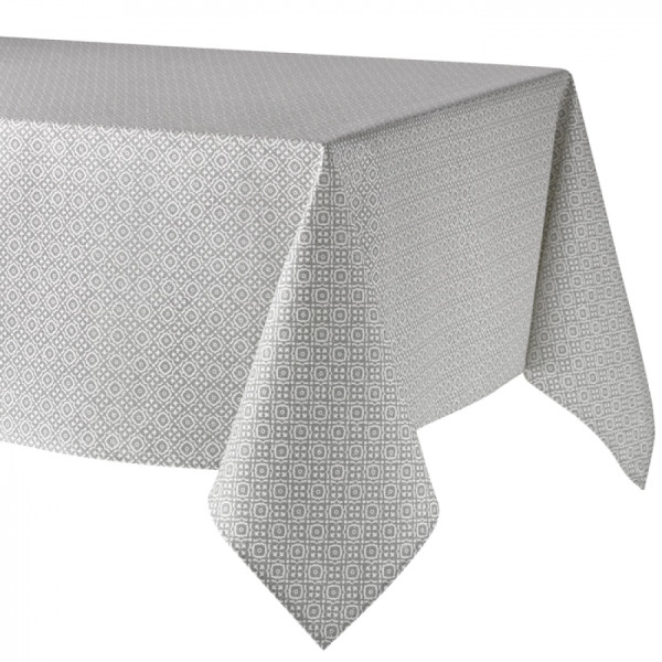 Скатерть Atenas Home Textile Delfos Gris, хлопок с покрытием, 150 х 150 см