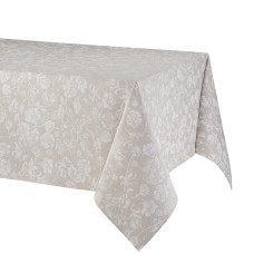Скатертина Atenas Home Textile Livia Blanco, бавовна з покриттям, 150 х 150 см