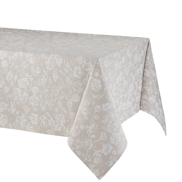 Скатертина Atenas Home Textile Livia Blanco, бавовна з покриттям, 150 х 150 см