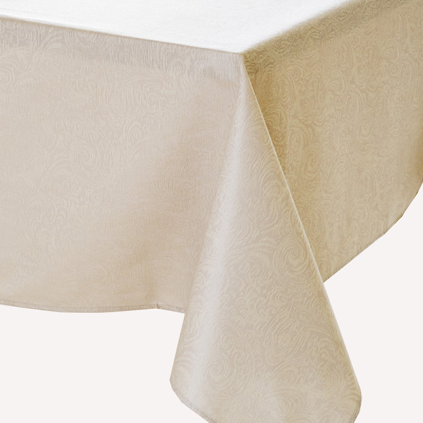 Скатертина Atenas Home Textile Martina Beige, бавовна з покриттям, 160 х 160 см