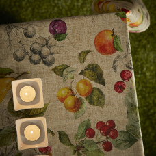 Скатертина Atenas Home Textile Minerva Linum, бавовна з покриттям, 150 x 150 см