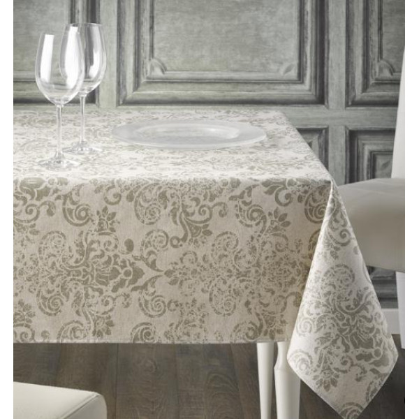 Скатертина Atenas Home Textile Petra Azul, бавовна з покриттям, 150 x 250 см