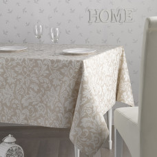 Скатертина Atenas Home Textile Versalles Beige, бавовна з покриттям, 150 x 150 см