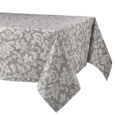 Скатертина Atenas Home Textile Versalles Gris в рулоні, бавовна з покриттям, ширина 160 см