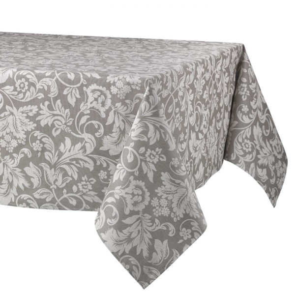 Скатертина Atenas Home Textile Versalles Gris в рулоні, бавовна з покриттям, ширина 160 см