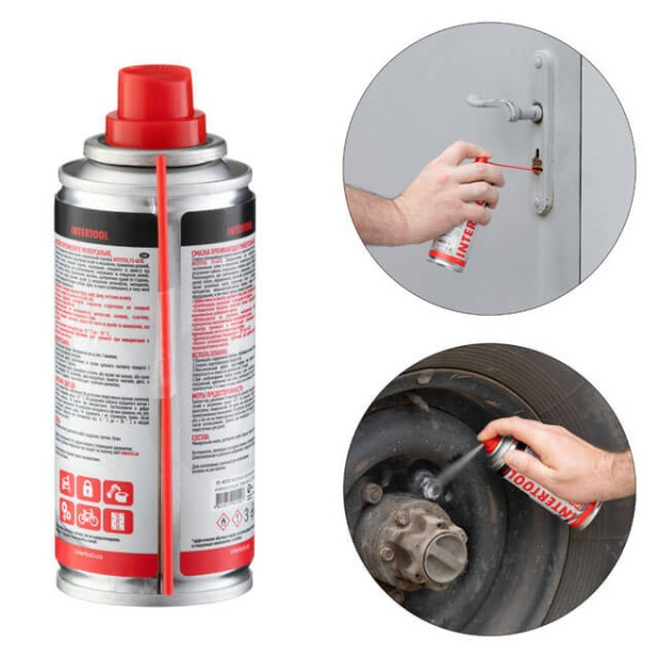 Penetrating universal lubricant, aerosol 100 ml. Intertool FS-4010