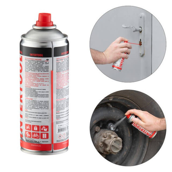 Penetrating universal lubricant, aerosol 400 ml. Intertool FS-4040